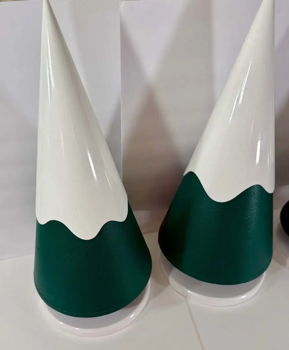 Decorative Faux Leather Christmas Trees, Storefront or Window Decor